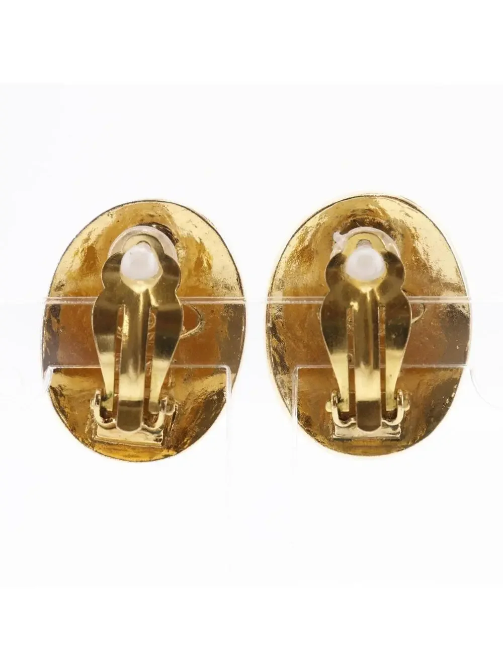 Chanel Cc Logo Clip-On Earrings Metal #208373C10B